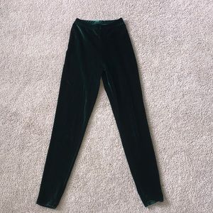 American Apparel velvet leggings
